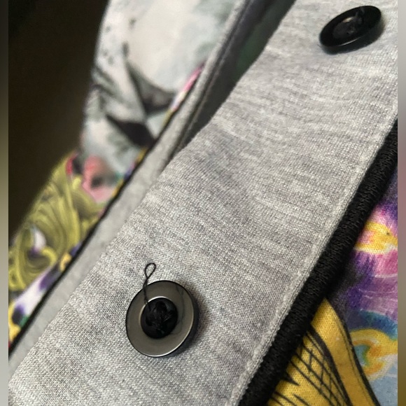 Multicolored Graphic Baseball Jersey Style Shirt - Picture 4 of 4